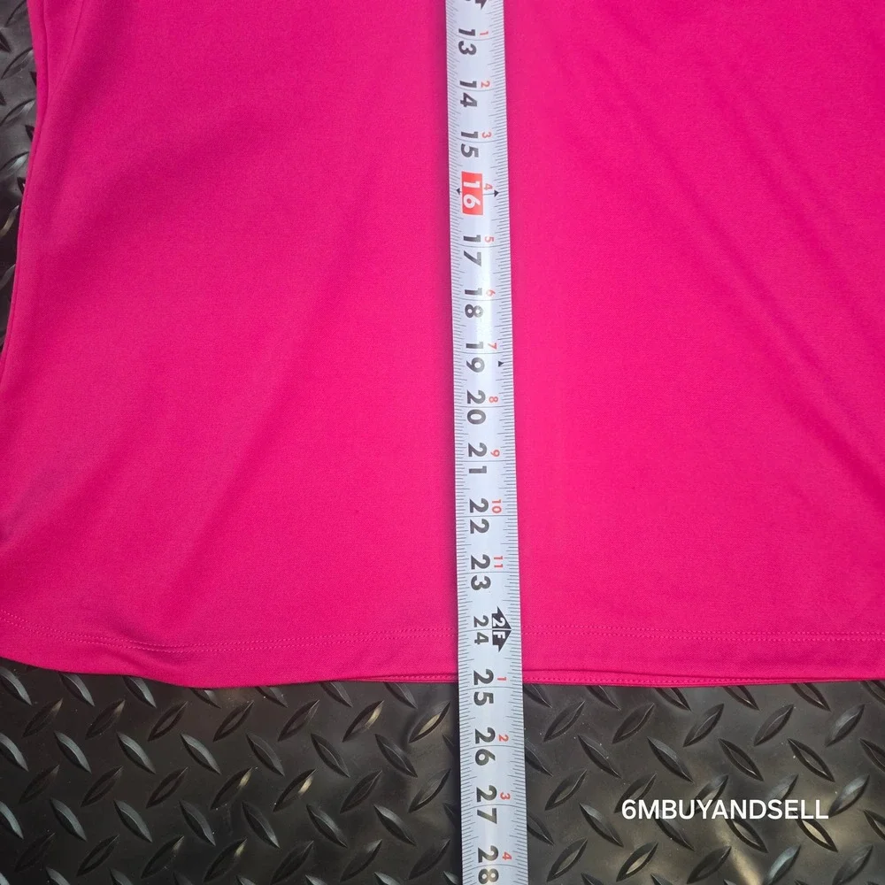 Nike Golf Tour Performance Dri-FIT Pink Polo Shirt Womens Large 508285-646